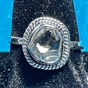 Herkimer diamond ring